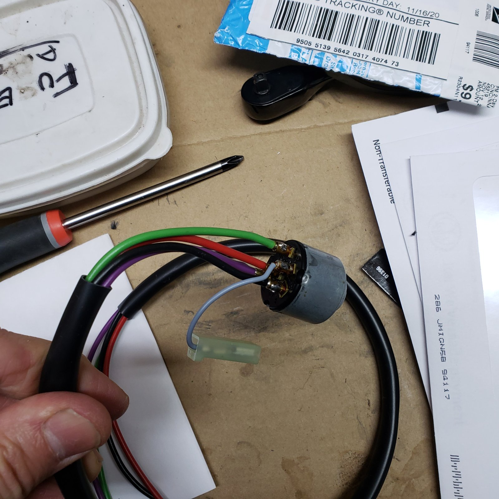 Ignition switched on bmw