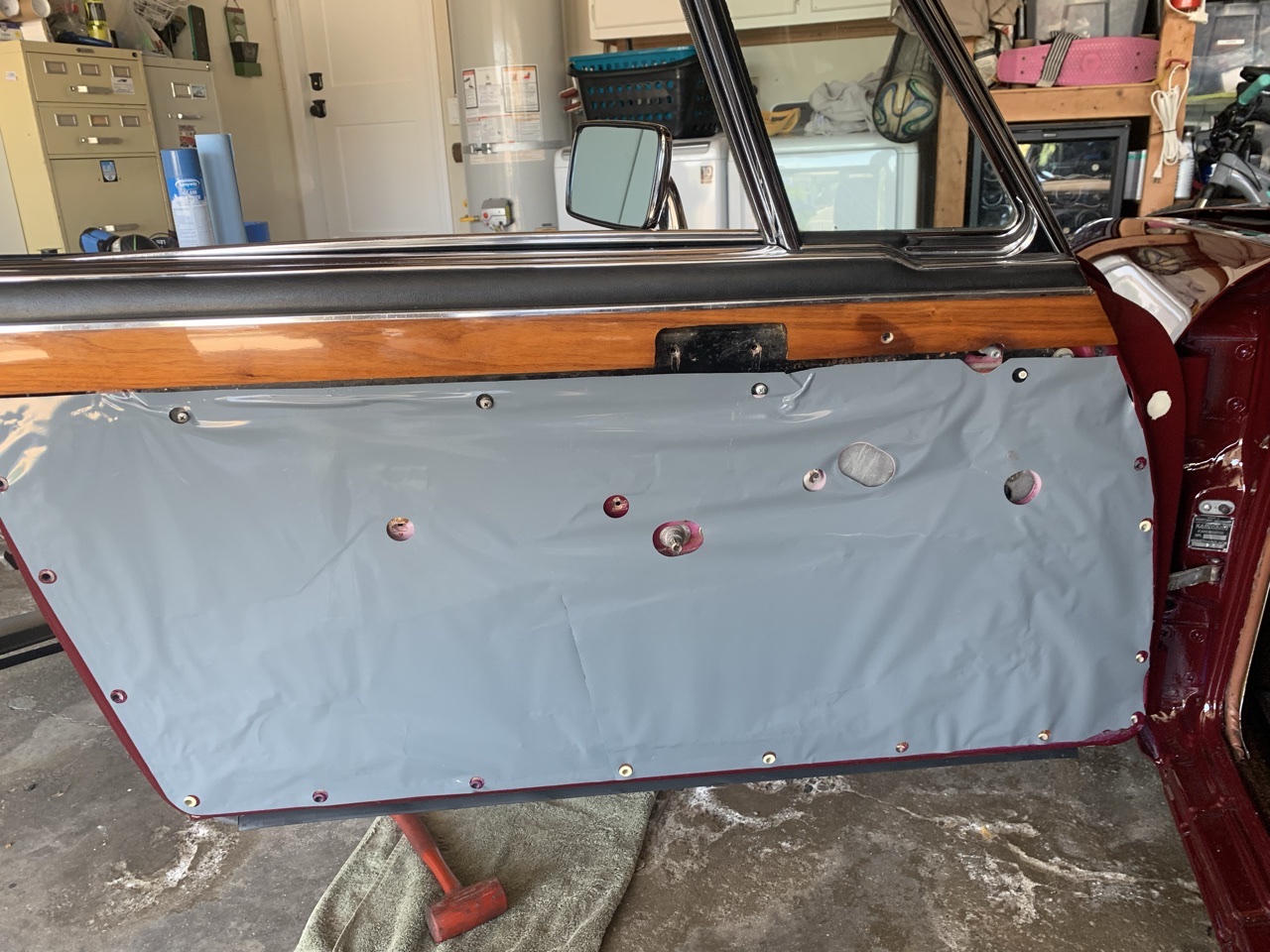 adhesive for door vapor barrier and dynamat xtreme BMW E9 Coupe