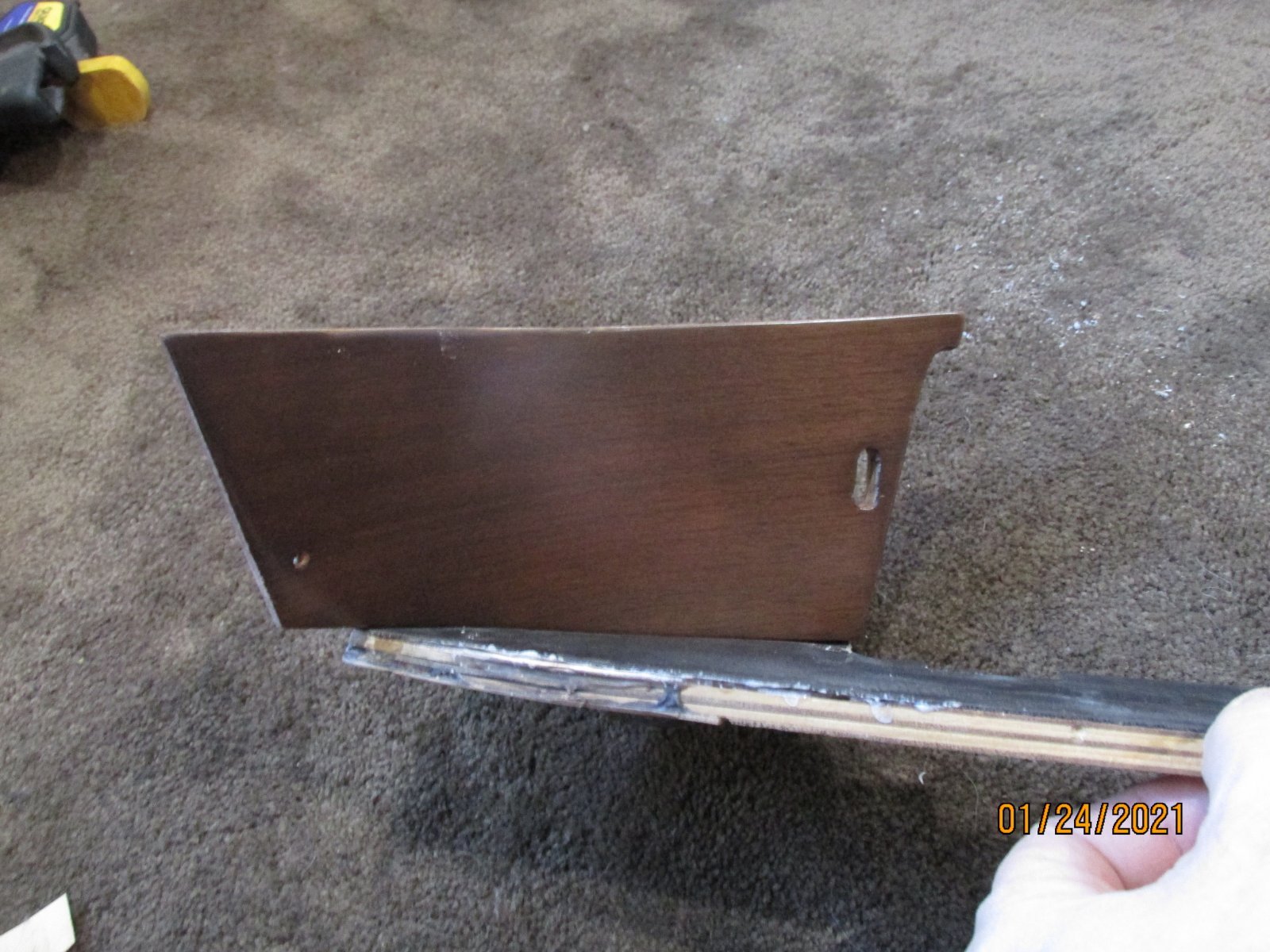 Drive side dash with new wood.JPG