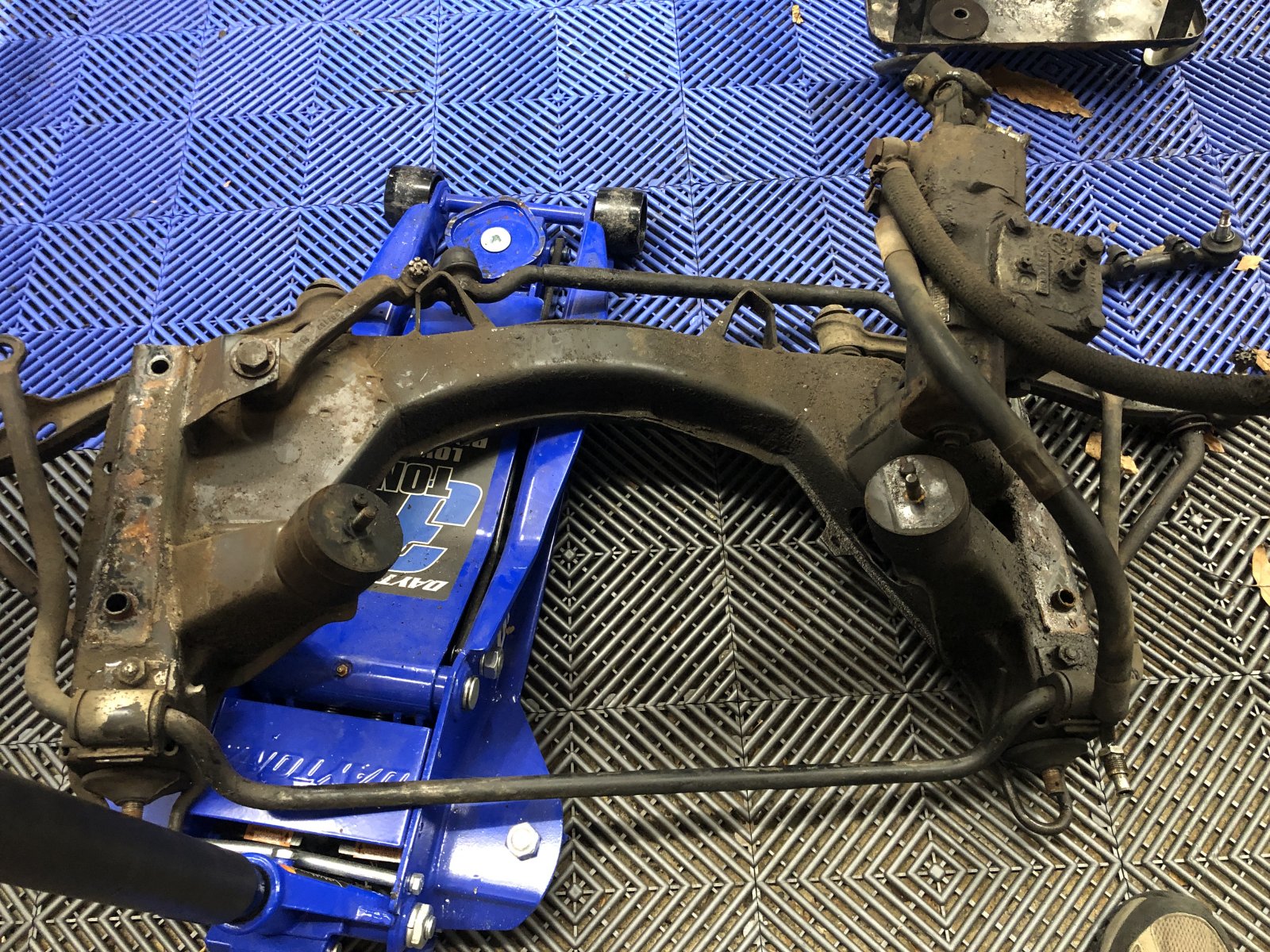 Sub frame removed.JPG
