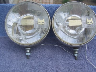 SOLD SEV Marchal 782 Starlux Iode Clear Driving Lights | BMW E9 