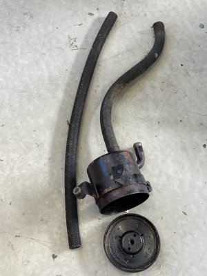 power steering reservior $45 with new cloth hose.jpg
