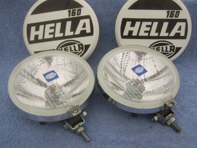 FS: Hella Halogen 160 Clear Driving Lights + Covers