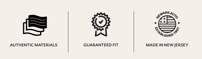 Authentic Materials. Guaranteed Fit. Made in New Jersey Authentic Materials. Guaranteed Fit. Made in New Jersey